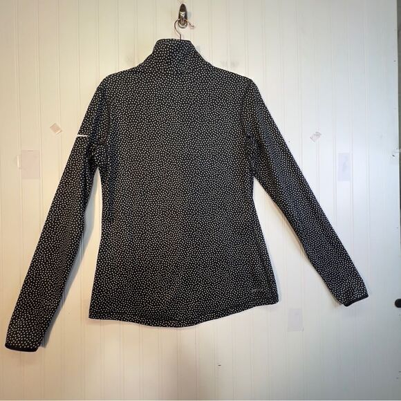 Nike Pro Dri Fit Black Polka Dot Half Zip running Pullover large - Picture 16 of 16